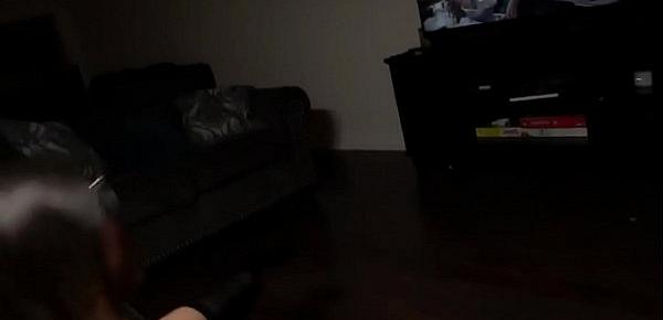  Hot teen Watching TV and Fucking on the couch